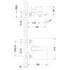 Смеситель для ванны Lemark Aura (LM0614C)