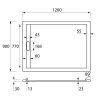 Панель для поддона Cezares TRAY-AS-AH-120/90-100-SCR