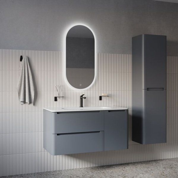 Зеркало с подсветкой IDDIS Uniq 3 в 1, два навеса, 90/45 см (UNI9045i98)