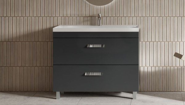 Тумба Velvex напольная Orlando 100, серый (tn.ORL.CLA.100.2Y графит)