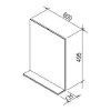 Зеркало Ravak Rosa II 600 X000000930 белый