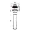 Донный клапан Rose RS14