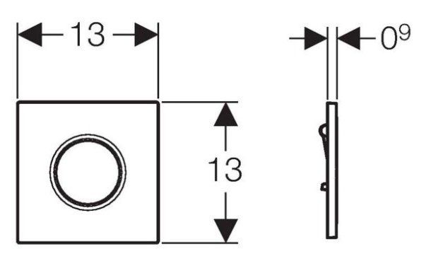 Привод бесконтактного смыва Geberit Sigma 01 116.021.46.5 для писсуара