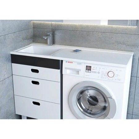 Умывальник Andrea Cosmos 120 левая с комплектом кронштейнов (1200*480)