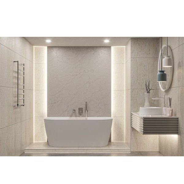 Ванна из искусственного камня Whitecross Pearl B 0215.155078.200 155x78 белый матовый