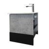 Тумба-умывальник COMFORTY "Франкфурт-60" бетон светлый с раковиной COMFORTY 60E