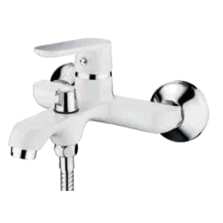 Смеситель Ledeme L3277W хром/белый
