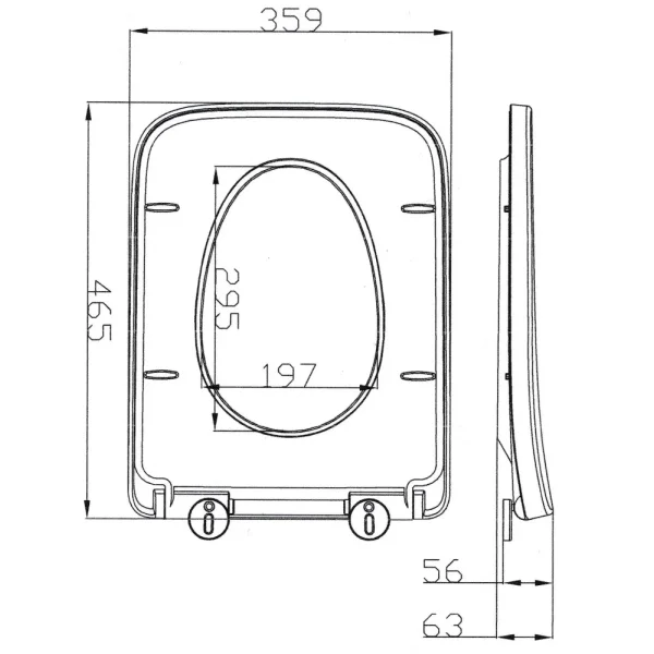 Сиденье для унитаза Arrow PG004-ZPA с микролифтом, белый