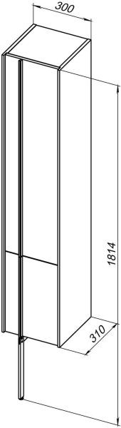 Шкаф-пенал Allen Brau Reality 30 1.32002.NO L дуб