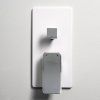 Смеситель для ванны и душа WasserKRAFT Aller 1060 WHITE 10641W белый, хром