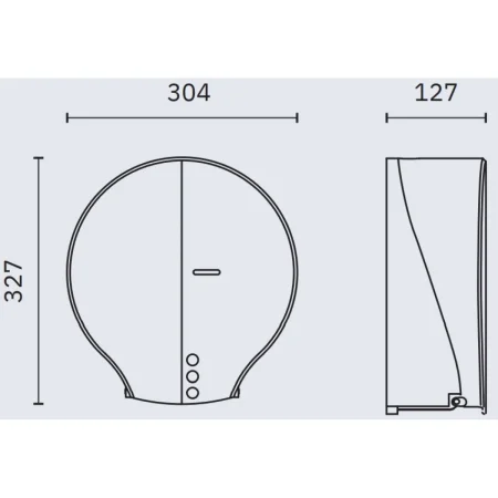 Диспенсер туалетной бумаги Nofer Industrial 05047.W