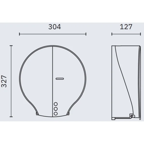 Диспенсер туалетной бумаги Nofer Industrial 05047.W
