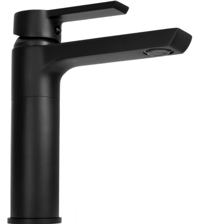Смеситель для раковины (умывальника) REA ARGUS BLACK черный низкий, REA-B6210