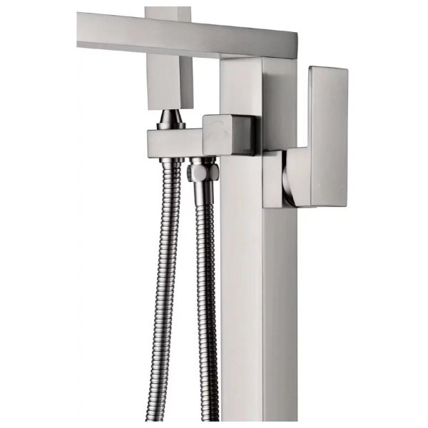 Смеситель напольный для ванны Groсenberg GB800NK, никель