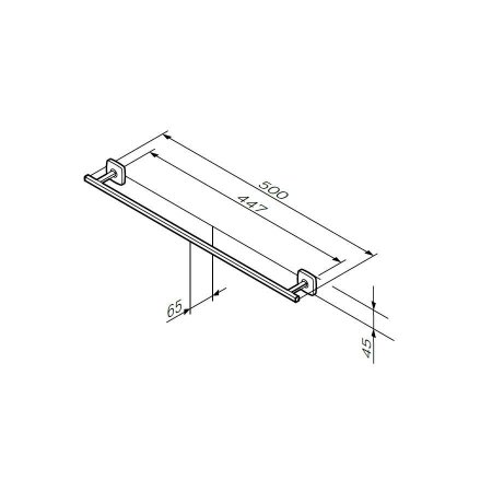 Полотенцедержатель Am.Pm GEM A90346400 60 хром