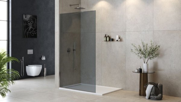 Душевая перегородка Cezares Liberta LIBERTA-L-1-TB-120-GR-Cr тонированное/хром глянцевый