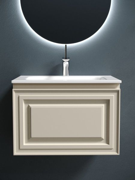 Тумба подвесная SANCOS Very 590х445х406, c одним  ящиком оснащенным доводчиками, Beige Soft , VR60CE