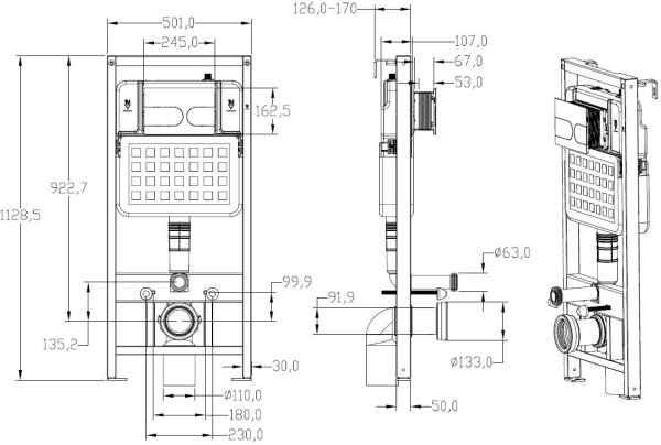 Инсталляция для унитаза Allen Brau EVO 9.1EV00.20 белый