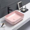 Накладная Раковина Comforty T-Y9378MP розовая матовая