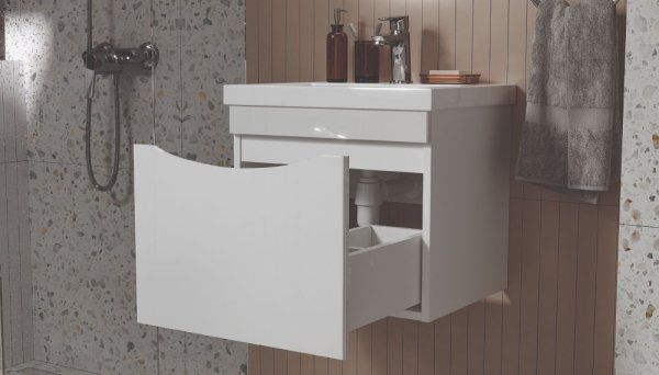 Тумба Velvex под раковину навесная Vizo 500-0-1 (Como) (tp.VIZ.COM.50.1Y)