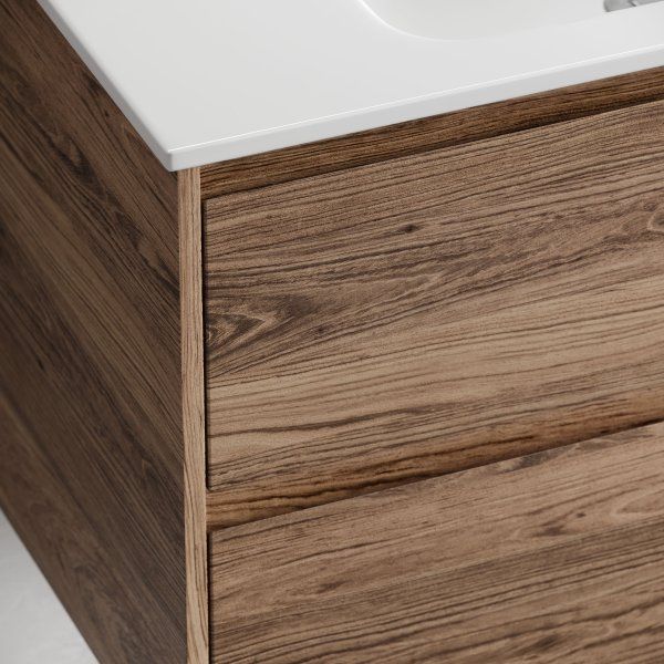 Тумба под раковину SANCOS Libra Floor напольная, 790х450х840, c двумя ящиками оснащенными доводчиками, дуб чарльстон,  LB80FECH