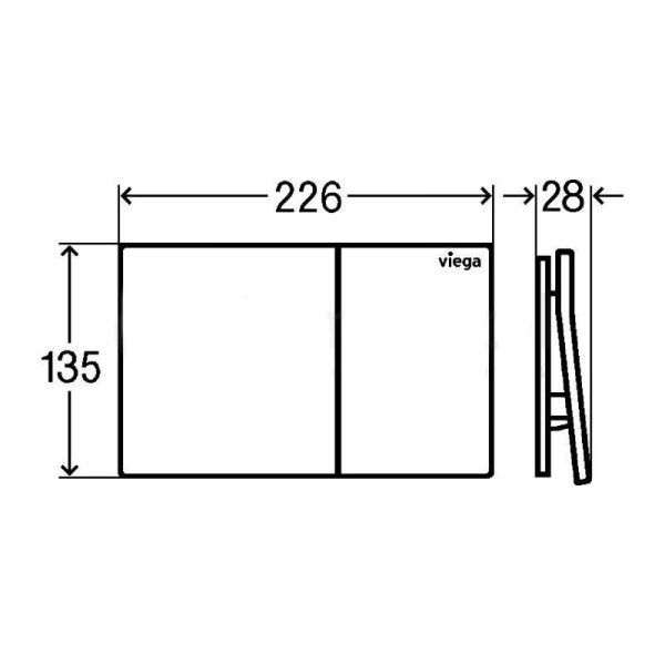 Кнопка смыва Viega Visign for More 200 773601 медь/золото