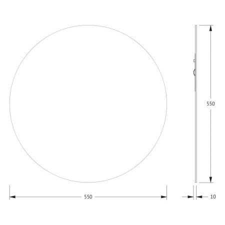 Зеркало Evoform Primary BY 0040 55x55