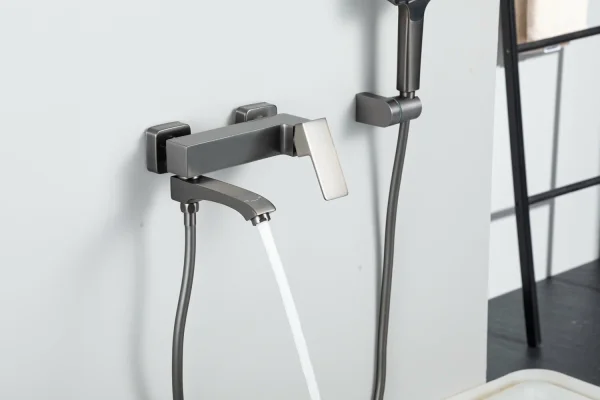 Смеситель для ванны Frap F3LE27SN6-WU9, оружейная сталь