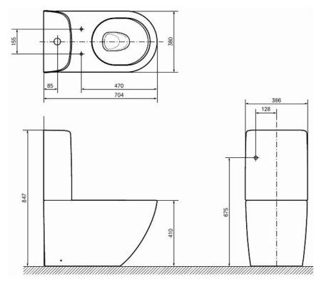 Унитаз-компакт Toto NC/R CW761Y
