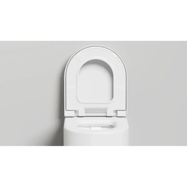 Унитаз подвесной Salini S-Stone Gemelli 240121KSM безободковый, с сиденьем микролифт, белый матовый