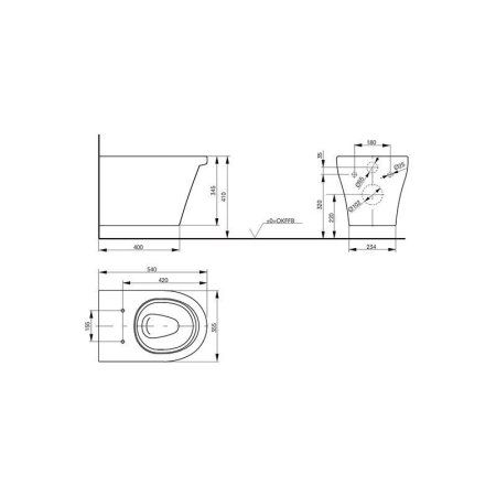 Унитаз подвесной Toto CF CW132Y+VC130 микролифт
