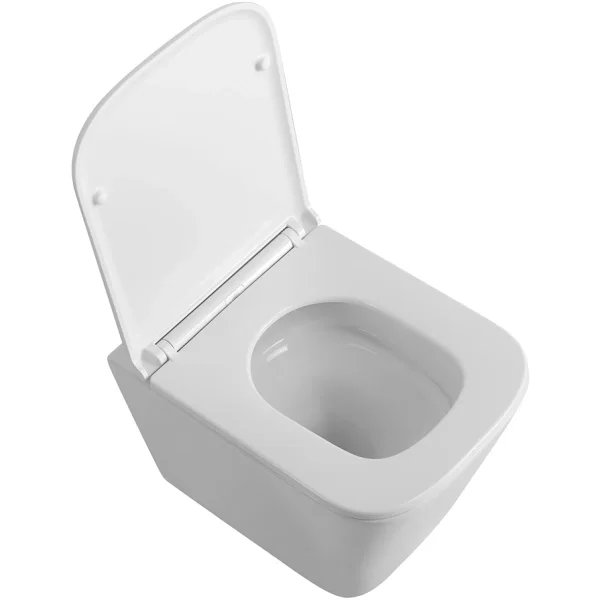 Унитаз подвесной BelBagno Ardente-R BB520CH-TOR/SC безободковый, торнадо, с сиденьем микролифт, белый