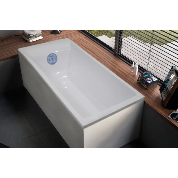 Ванна из литьевого мрамора Marmo Bagno Алесса New MB-ALN170-80 170x80 см, белый