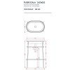 Консоль под раковину ArtCeram Fuori Scala ACA055 17 35х58 matt black