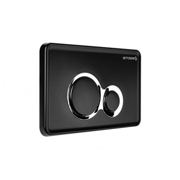 Инсталляция BETTOSERB Sava Free Standing+клавиша смыва DUO черный матовый/хром глянец (SFS40006461)
