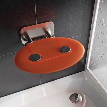 Универсальное складное сиденье для душа Ravak  OVO-P II-ORANGE B8F0000050