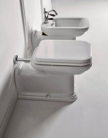 Унитаз приставной Kerasan Waldorf 411601bi (65 см) удлиненный