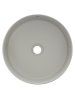 Раковина накладная круглая, AQUAme AQM5012 цвет светло-серый матовый 355x355x120