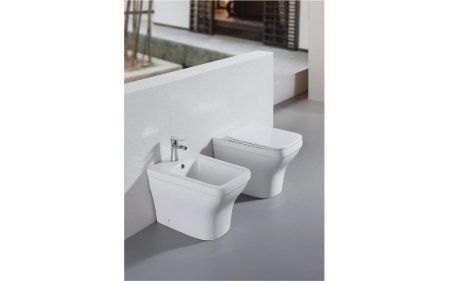 Унитаз напольный приставной безободковый AQUATEK АМАДЕО AQ1964-00 560*365*400 мм,  с микролифтом