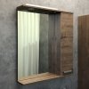 Зеркало-шкаф COMFORTY "Марио-75" дуб темный