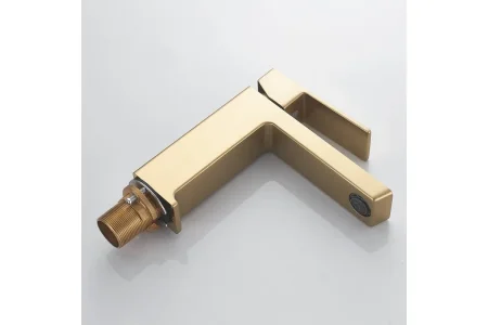 Смеситель для раковины Rose R1801G-1, золотой сатин