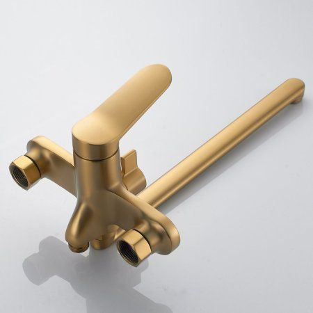 Смеситель для ванны однорычажный  Shevanik S4322G, Золотой сатин