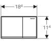Кнопка смыва Geberit Omega 60 115.081.GH.1 хром