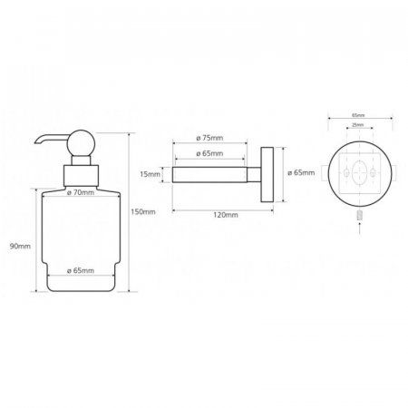 Дозатор для жидкого мыла Bemeta Retro 144109107 бронза