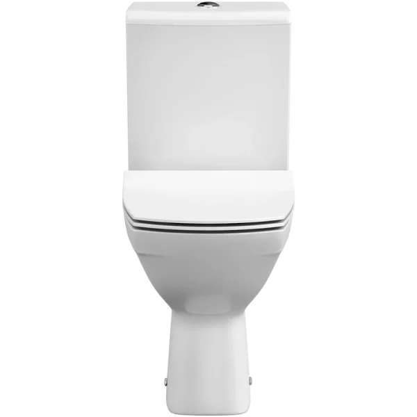 Унитаз-компакт Cersanit Carina KO-CAR011-3/5-COn-S-DL безободковый, с сиденьем микролифт, белый