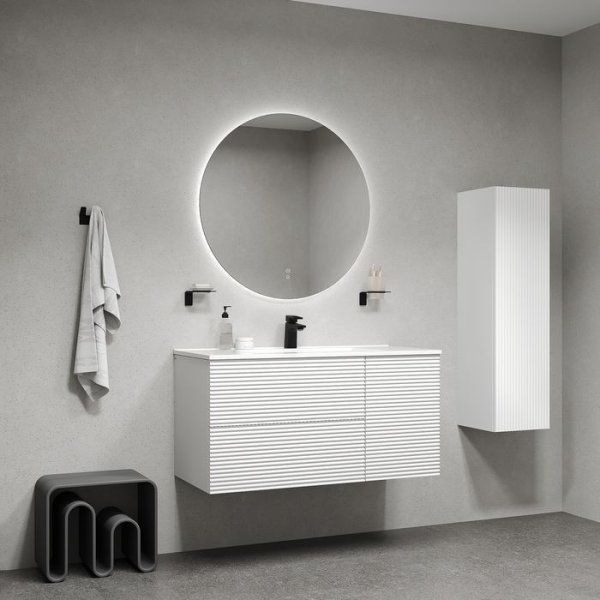 Тумба с умывальником, подвесная, 100 см, белый, Bild, IDDIS, BIPWL1GH0WXK0iWJ95FLK