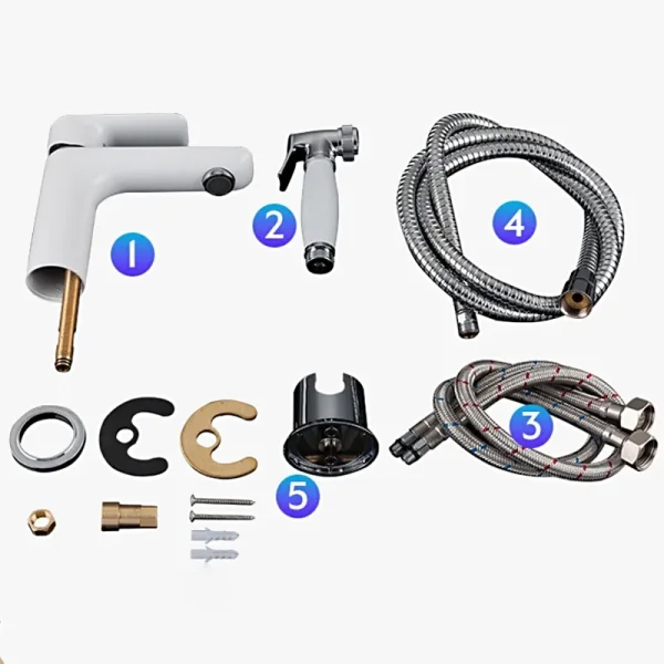 Смеситель для раковины с гигиеническим душем GAPPO G1HL04SQ8-SS1