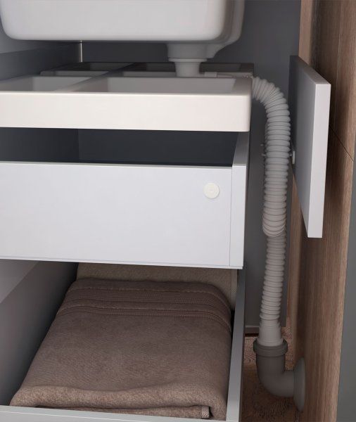 Тумба VIGO Grani 600-0-2 (Элина)  (tn.GRI.ELI.60.2Y)