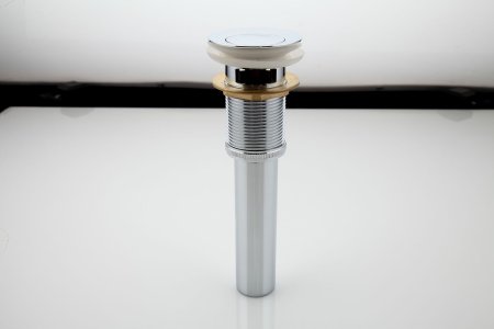 Донный клапан для раковины с переливом Frap F66-2, хром