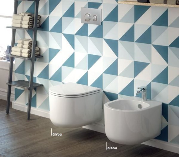 Чаша для унитаза подвесного ArtCeram Gio Evolution GIV001 01;00 белый глянцевый